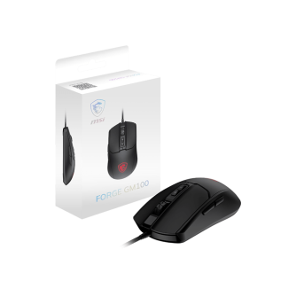 Мышь MSI FORGE GM100 USB2.0/<wbr>RGB/<wbr>7 кн./<wbr>Вес 108г./<wbr>Кабель 1.5м./<wbr>Черный - Metoo (1)