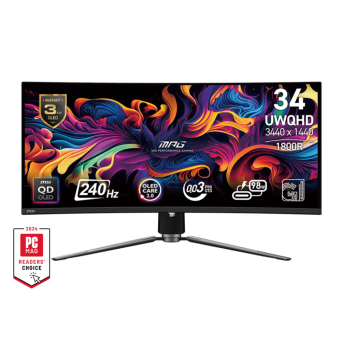 Монитор 34" MSI MPG 341CQPX QD-OLED 3440x1440 240Hz 1800R 0.03ms 1.5млн:1 2xHDMI 1xDP 4xUSB - Metoo (1)