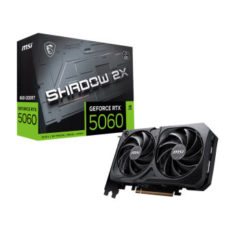 Видеокарта MSI GeForce RTX 5060 8G SHADOW 2X, 8Gb GDDR7 128-bit 1xHDMI 3xDP G5060-8S2 - Metoo (1)