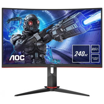 Монитор Игровой 27" AOC C27G2ZU/<wbr>BK VA Curved 240Гц 0.5мс 300кд/<wbr>м2 3000:1 80M:1 2xHDMI DP 2x2W Черный - Metoo (1)