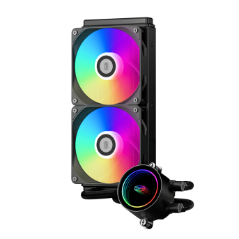 Водяное охлаждение для CPU PCCooler DA240 ARGB BK TDP 260W 1700/<wbr>1200/<wbr>115X/<wbr>20XX/<wbr>1851/<wbr>AM4/<wbr>AM5 Черный - Metoo (1)
