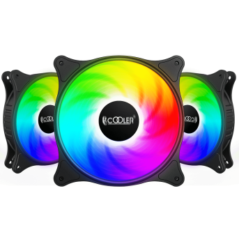 Вентилятор для корпуса PCCooler FX 120 ARGB BK 3 IN 1 3x(120x120x25mm) 1000-2000RPM 52,79CFM Black в Metoo.kz - Metoo (1)