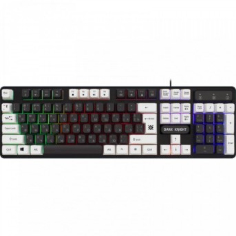 Клавиатура USB Defender Dark Knight GK-077 Бело-черная 45078 - Metoo (1)