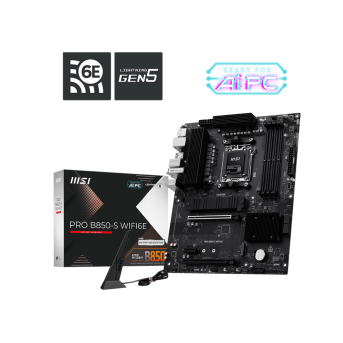 Материнская плата MSI PRO B850-S WIFI6E AM5 4xDDR5 4xSATA RAID 2xM.2 HDMI DP Type-C ATX в Metoo.kz - Metoo (1)