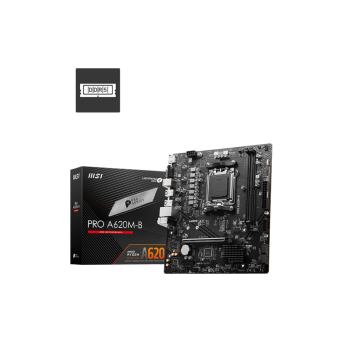 Материнская плата MSI PRO A620M-B AM5 2xDDR5 4xSATA3 RAID M.2 VGA HDMI mATX в Metoo.kz - Metoo (1)