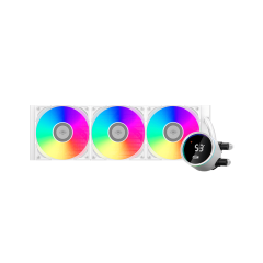 Водяное охлаждение для CPU PCCooler DA360 Pro ARGB Digital WH 115X/1200/1700/1851/20XX/AM4/AM5 Бел..