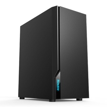 Компьютерный корпус Huntkey BU530, Без БП, 0.5mm, 2xUSB2.0, 1xUSB3.0, HD-Audio, ATX/<wbr>mATX, Black - Metoo (1)