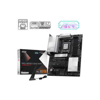 Материнская плата MSI PRO X870E-S EVO WIFI AM5 4xDDR5 4xSATA3 RAID 3xM.2 HDMI 2xType-C ATX в Metoo.kz - Metoo (1)