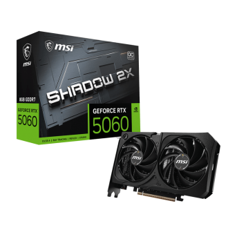 Видеокарта MSI GeForce RTX 5060 8G SHADOW 2X OC MAX, 8Gb GDDR7 128-bit 1xHDMI 3xDP G5060-8S2CM в Metoo.kz - Metoo (1)