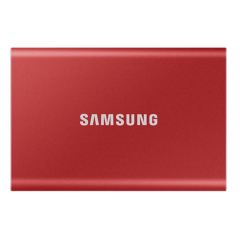Внешний SSD 500Gb Samsung T7 USB 3.2 Gen.2 (10 Гбит/<wbr>c) AES 256, Красный, MU-PC500R/<wbr>WW