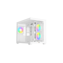 Корпус Ocypus Gamma C54 WH ARGB mATX/ITX 3xUSB Белый Gamma-C54-WHD300XX-GL..
