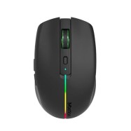 Мышь Meetion BTM002 Black, Wireless, Оптическая, 1600DPI, 5 Button, Аккумуляторная, USB, 2.4 GHz/B..