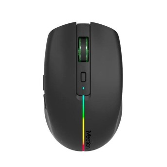 Мышь Meetion BTM002 Black, Wireless, Оптическая, 1600DPI, 5 Button, Аккумуляторная, USB, 2.4 GHz/BT в Metoo.kz - Metoo (1)