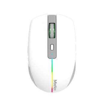 Мышь Meetion BTM002 White, Wireless, Оптическая, 1600DPI, 5 Button, Аккумуляторная, USB-, 2.4 GHz/BT в Metoo.kz - Metoo (1)