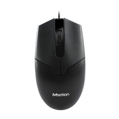 Мышь Meetion M360 Black, Оптическая, 1000DPI, 3 Button, USB, кабель 1.5 м, Проводная, Чёрный..