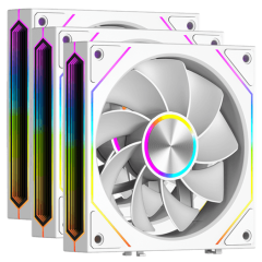Вентилятор для корпуса PCCoole F3 X120R ARGB WH 3IN1, FAN 120mm, 800~1800RPM, 54 CFM, RGB..