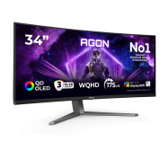 Монитор Игровой 34 AOC AG346UCD QD-OLED 3440x1440 175Hz 0.03ms 1000cd/m2 1,5M:1 2xHDMI 1xDP 2x8W..
