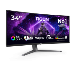 Монитор Игровой 34 AOC AG346UCD QD-OLED 3440x1440 175Hz 0.03ms 1000cd/m2 1,5M:1 2xHDMI 1xDP 2x8W..