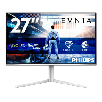 Монитор 27" PHILIPS 27M2N6501L/00/01 QD-OLED 2560x1440 240Hz 0,03мс 400кд/м 1,5M:1 2xHDMI 1xDP Белый в Metoo.kz - Metoo (1)