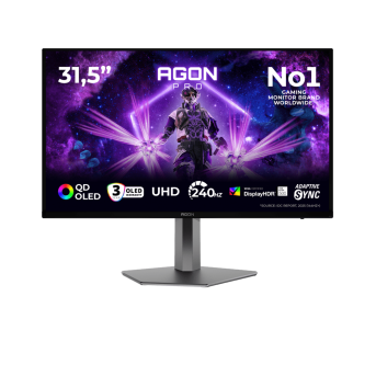 Монитор Игровой 31.5" AOC AG326UZD2 QD-OLED 3840x2160 240Hz 0,03ms 1000cd/m2 2xHDMI 1xDP 1xUSBC 2x8W в Metoo.kz - Metoo (1)