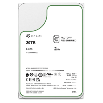 Корпоративный жесткий диск 20Tb Seagate EXOS X20 SATA3 3.5" 512Mb 7200rpm ST20000NM002C в Metoo.kz - Metoo (1)