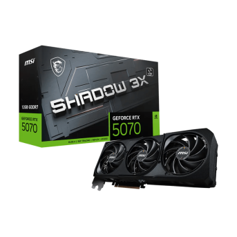 Видеокарта MSI GeForce RTX 5070 12G SHADOW 3X, 12Gb GDDR7 192-bit 1xHDMI 3xDP G5070-12S3 в Metoo.kz - Metoo (1)