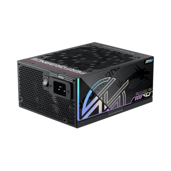 Блок питания MSI 1300W, MPG Ai1300TS PCIE5, Full Modular, ATX, 80+ TITANIUM, >94%, Fan 135mm, Черный в Metoo.kz - Metoo (1)