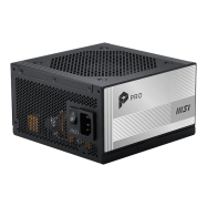 Блок питания MSI 1000W, PRO A1000PL PCIE5, Full Modular, ATX, 80+ PLATINUM, >92%, Fan 120mm, Черны..