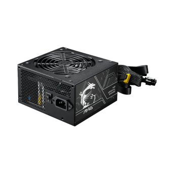 Блок питания MSI 750W, MAG A750BN PCIE5 II, Non Modular, ATX, 80+ BRONZE, >85%, Fan 120mm, Черный в Metoo.kz - Metoo (1)