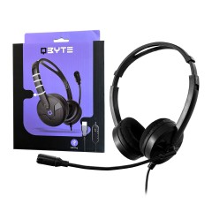 Гарнитура компьютерная торговой марки Qbyte HDS-02KZ USB2.0б 1,8 метра..