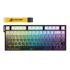 Клавиатура Attack Shark R82 HE Moonlit Night, Magnetic, 75%, EN, Wired USB-C, 8KHz, RGB..