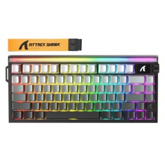 Клавиатура Attack Shark R85 HE Moon Night, 75%, Magnetic, Purple Mandrel switch, EN, Wired USB-C..