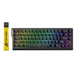 Клавиатура Attack Shark X68 HE Black, Mechanical, 66 keys, USB-C, EN/RU/KZ..
