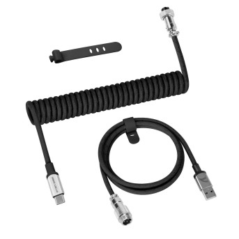 Кабель для клавиатуры Attack Shark C01Pro Black USB A to Type C в Metoo.kz - Metoo (1)