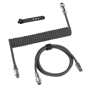 Кабель для клавиатуры Attack Shark C01Pro Grey USB A to Type C в Metoo.kz - Metoo (1)