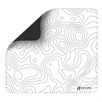 Коврик для мыши Attack Shark CM02 White Contour line, 450*400*4mm в Metoo.kz - Metoo (1)