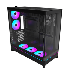 Корпус Montech HS02 PRO (B) ATX/Micro-ATX/Mini-ITX (Back-Connected MB) 2xUSB 1xType-C 1xAudio Черн..
