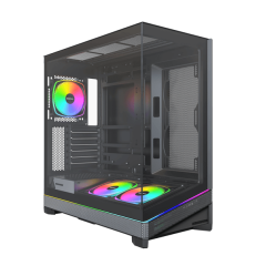 Корпус Montech SKY 3 (B) ATX/Micro-ATX/Mini-ITX (Back-Connected MB) 2xUSB3.0 1xType-C 1xAudio Черн..