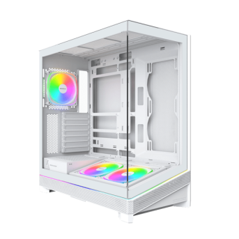 Корпус Montech SKY 3 (W) ATX/Micro-ATX/Mini-ITX (Back-Connected MB) 2xUSB3.0 1xType-C 1xAudio Белый в Metoo.kz - Metoo (1)