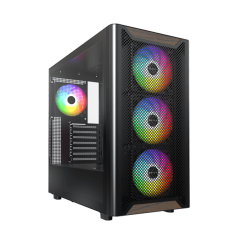 Корпус Montech XR Wood (B) ATX/Micro-ATX/Mini-ITX 2xUSB3.0 1xType-C 1xAudio 1xMic Черный..