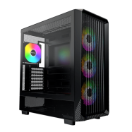 Корпус Montech X5 (B) E-ATX/ATX/Micro-ATX/Mini-ITX 1xUSB3.0 1xUSB2.0 1xType-C 1xAudio Черный..