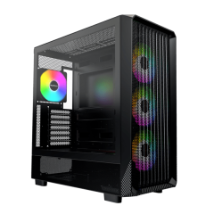 Корпус Montech X5 (B) E-ATX/ATX/Micro-ATX/Mini-ITX 1xUSB3.0 1xUSB2.0 1xType-C 1xAudio Черный..