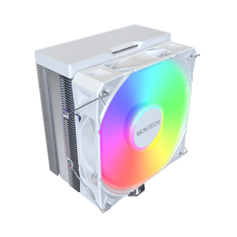 Вентилятор для процессора Montech NX400 ARGB (W) TDP 220W 4-pin 1851/1700/1200/115X/AM5/AM4 White в Metoo.kz - Metoo (1)