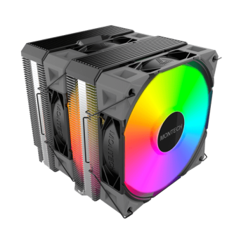 Вентилятор для процессора Montech NX600 ARGB (B) TDP 260W 4-pin 1851/1700/1200/115X/AM5/AM4 Black в Metoo.kz - Metoo (1)