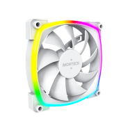 Вентилятор для корпуса Montech AX120 PWM (W) 1x(120x120x25mm) / 800-1600RPM / 59CFM / 27dBA Белый..