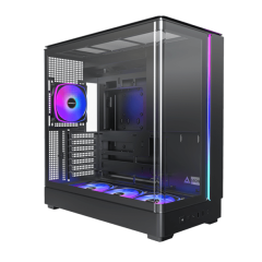 Корпус Montech KING 45 PRO (B) ATX/Micro-ATX/Mini-ITX 2xUSB3.0 1xType-C 1xAudio Черный..