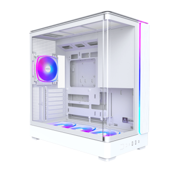 Корпус Montech KING 45 PRO (W) ATX/Micro-ATX/Mini-ITX 2xUSB3.0 1xType-C 1xAudio Белый в Metoo.kz - Metoo (1)