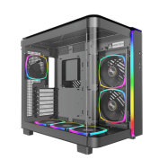 Корпус Montech KING 95 PRO (B) ATX/Micro-ATX/Mini-ITX 2xUSB3.0 1xType-C 1xAudio 1xMic Черный..