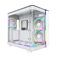 Корпус Montech KING 95 PRO (W) ATX/Micro-ATX/Mini-ITX 2xUSB3.0 1xType-C 1xAudio 1xMic Белый..