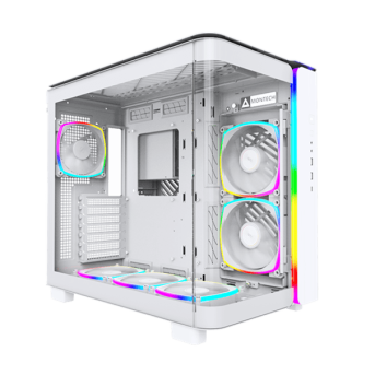 Корпус Montech KING 95 PRO (W) ATX/Micro-ATX/Mini-ITX 2xUSB3.0 1xType-C 1xAudio 1xMic Белый в Metoo.kz - Metoo (1)